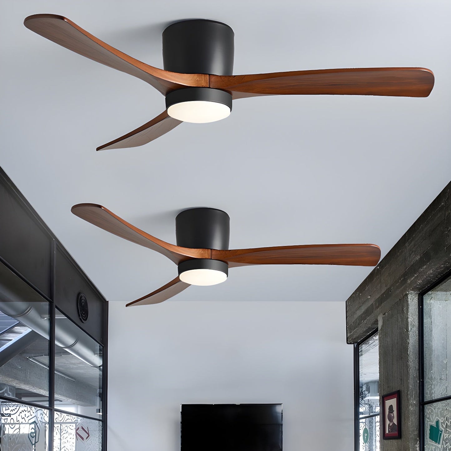 Nordic Wooden Ceiling Fan and Light with LED – Available in 42, 48, 52 Sizes, Quiet Operation, Remote Control 4