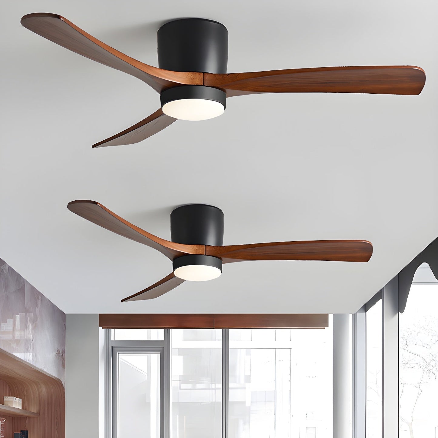 Nordic Wooden Ceiling Fan and Light with LED – Available in 42, 48, 52 Sizes, Quiet Operation, Remote Control 5