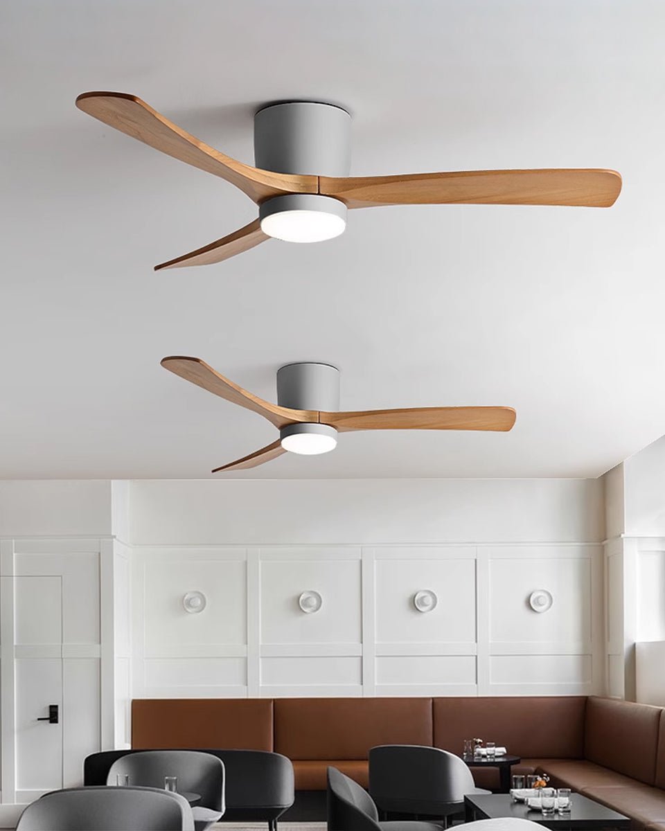 Nordic Wooden Ceiling Fan and Light with LED – Available in 42, 48, 52 Sizes, Quiet Operation, Remote Control 6