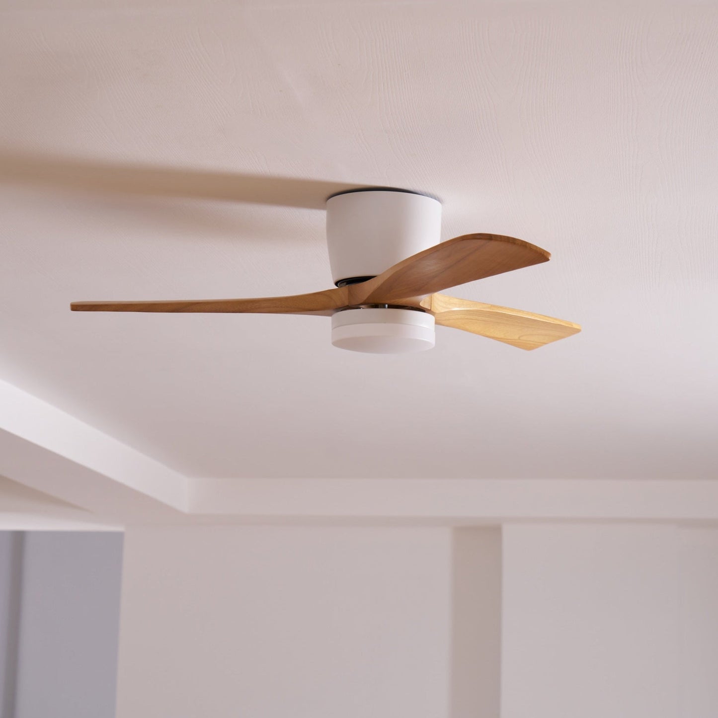 Nordic Wooden Ceiling Fan and Light with LED – Available in 42, 48, 52 Sizes, Quiet Operation, Remote Control 7