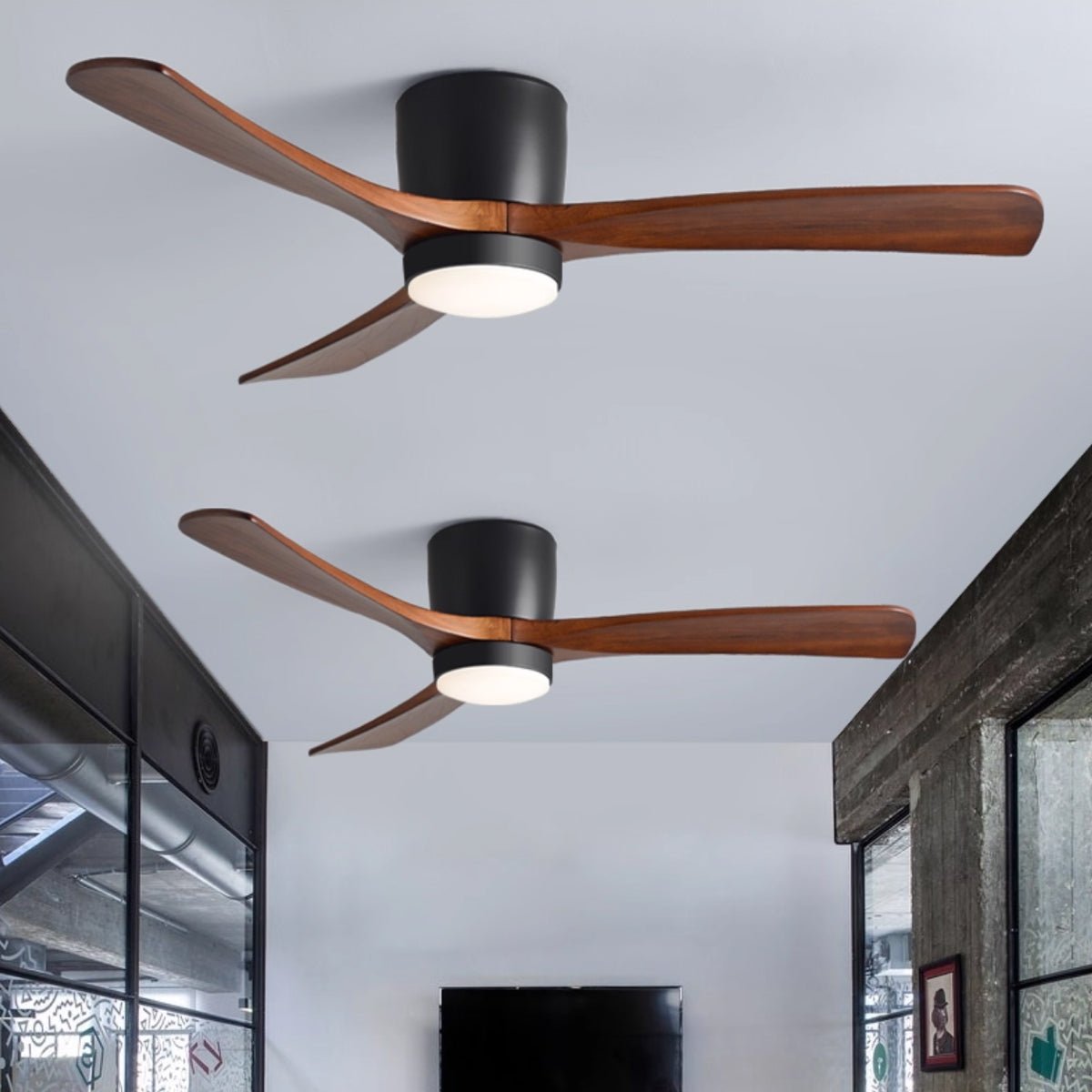 Nordic Wooden Ceiling Fan and Light with LED – Available in 42, 48, 52 Sizes, Quiet Operation, Remote Control 8
