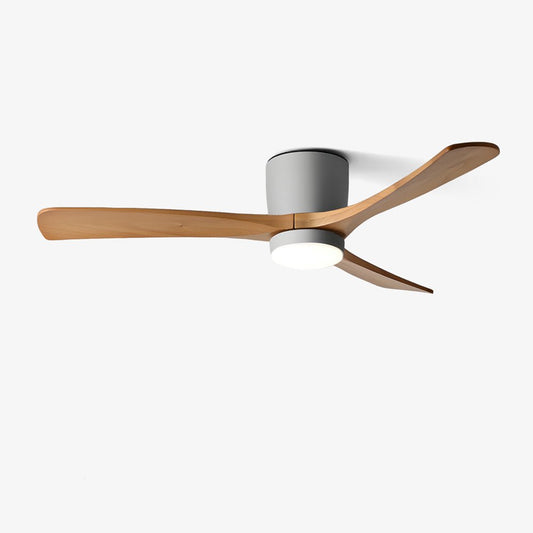 Nordic Wooden Ceiling Fan and Light with LED – Available in 42, 48, 52 Sizes, Quiet Operation, Remote Control 1