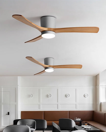 Nordic Wooden Ceiling Fan and Light with LED – Available in 42, 48, 52 Sizes, Quiet Operation, Remote Control 6