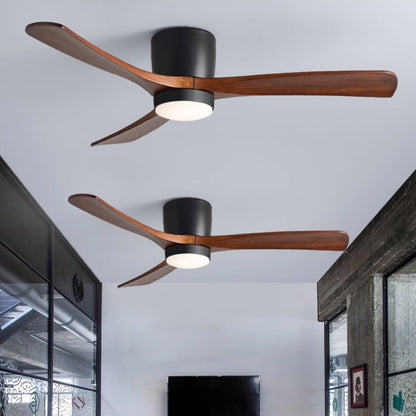 Nordic Wooden Ceiling Fan and Light with LED – Available in 42, 48, 52 Sizes, Quiet Operation, Remote Control 8